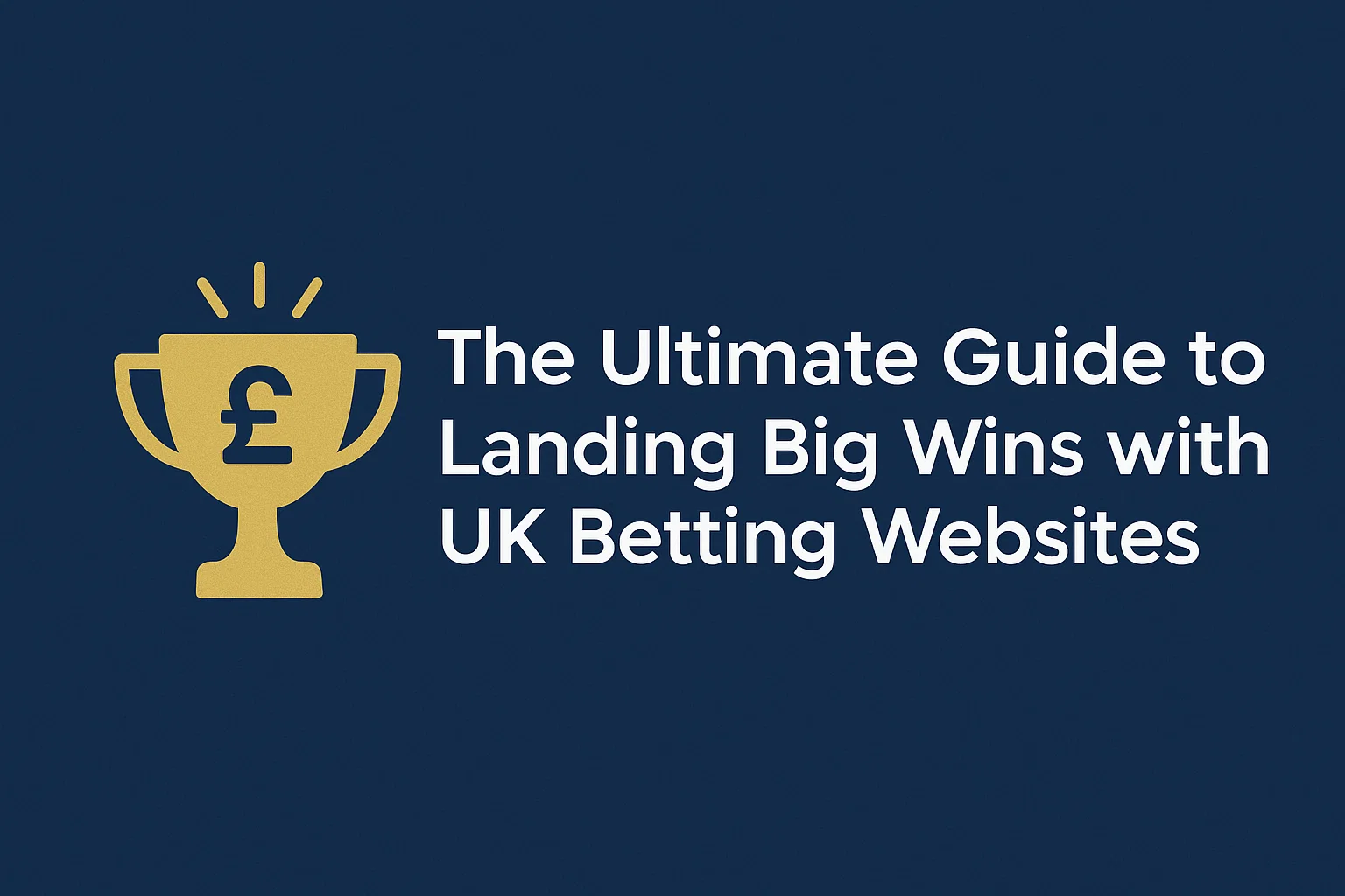 The Ultimate Guide to Landing Big Wins with UK Betting Websites